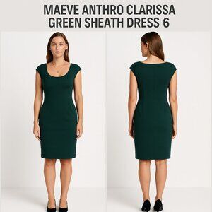 Anthropologie Maeve Womens Dress Clarissa Sheath 6